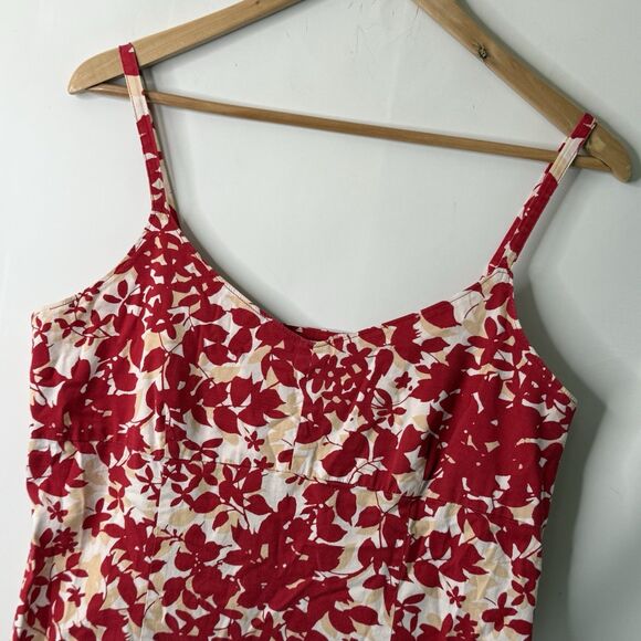 Vtg Old Navy Y2k Babydoll Dress Sz 12 Ditsy Floral Side Zip Mini BloomCore - Picture 3 of 12